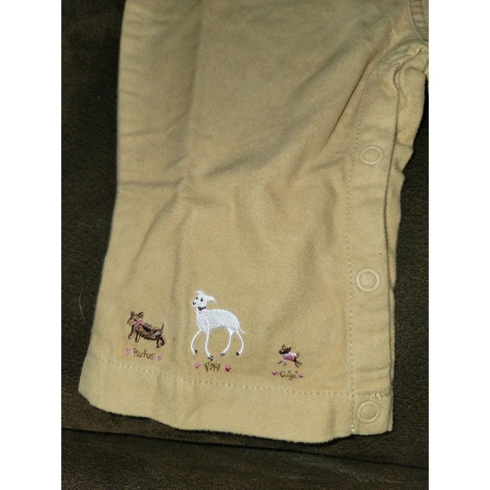Gymboree vintage puppy love bodysuit and overalls size 3 6 months nwt‎
